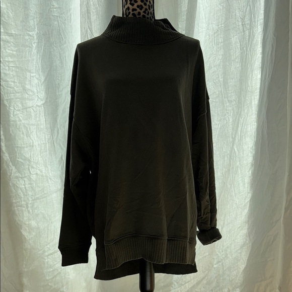 Aerie Green Cowl Neck Sweater - Picture 3 of 3